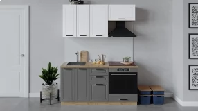 Кухонный гарнитур «Лорас» длиной 160 см со шкафом НБ